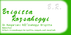 brigitta rozsahegyi business card