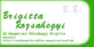 brigitta rozsahegyi business card